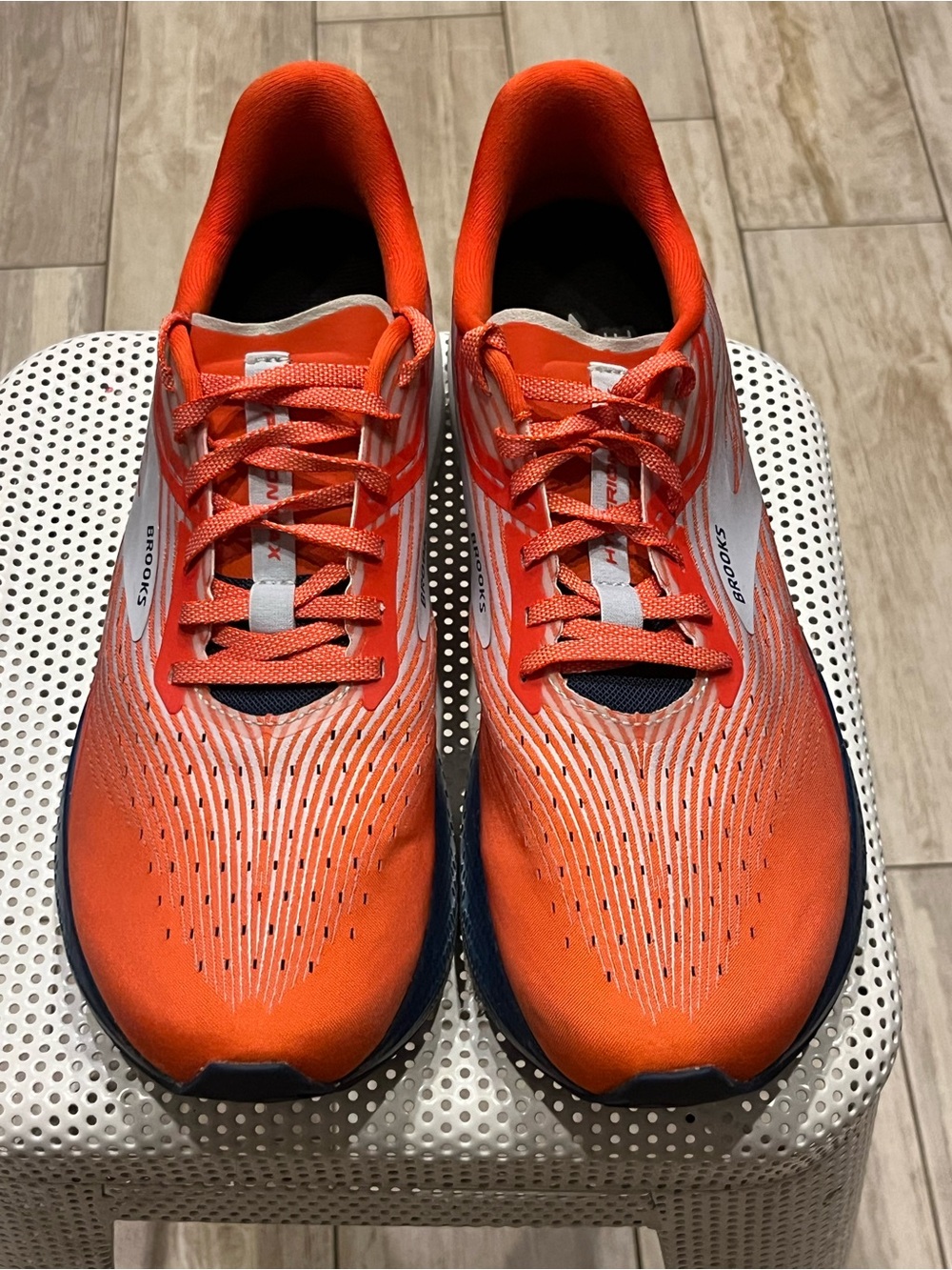 Brooks Men’s Running Shoes - Bright Orange with White Accents